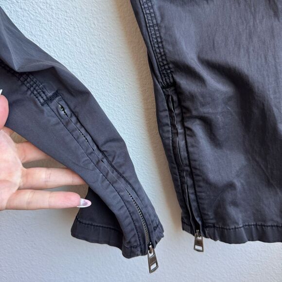 Burberry Bayswater Skinny Zipper Ankle Gray Casual Pants Cotton Twill Size 25 W - Picture 2 of 8